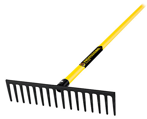 Truper 16 Tines 60" Fiberglass Handle Bow Rake #17894